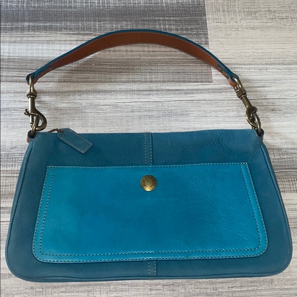 Blue coach purse